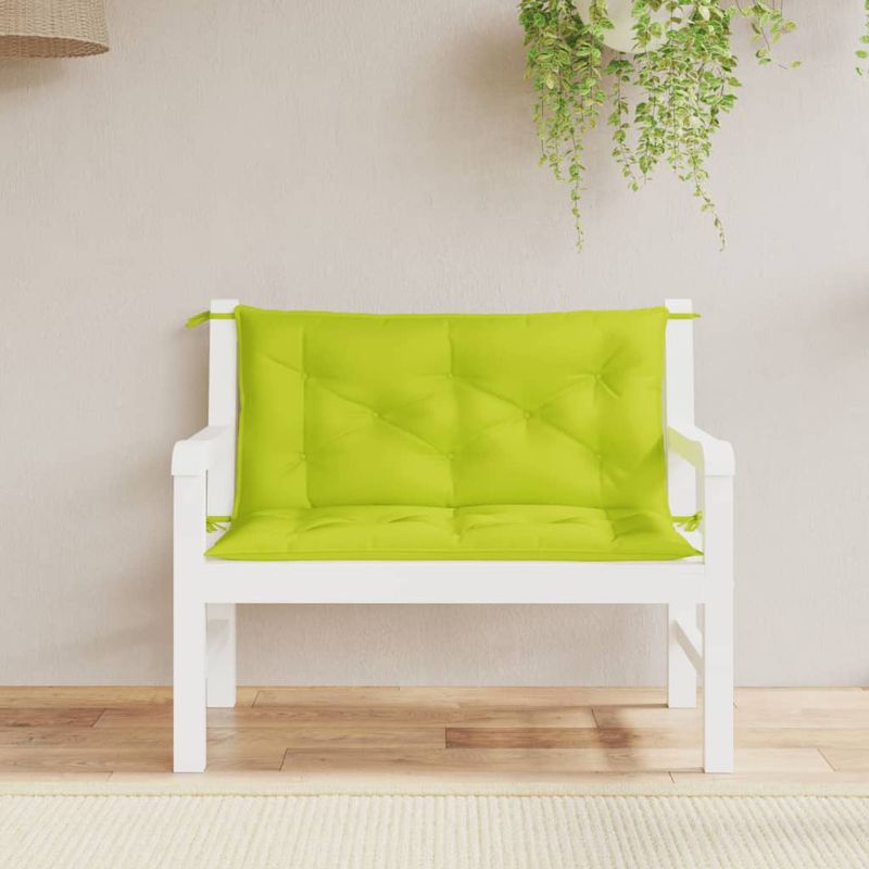 Casa si Gradina - Gradina si terasa - Mobilier exterior - Perne decorative exterior - Perne banca de gradina 2 buc., verde aprins, tesatura oxford, mărime 100x50x7 cm - Infinity.ro