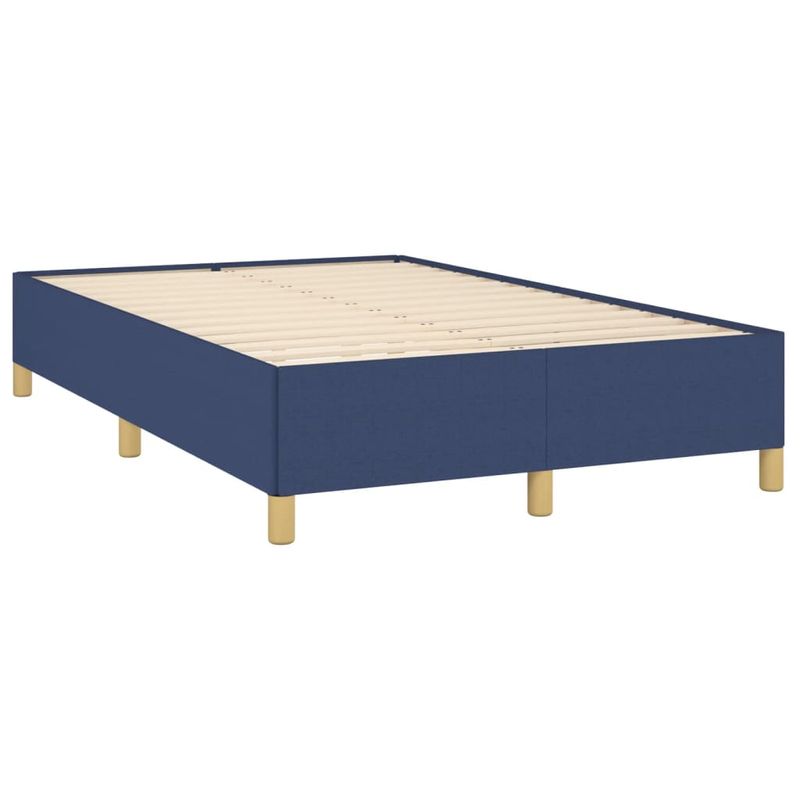 Casa si Gradina - Mobilier - Paturi si accesorii - Paturi - Pat box spring cu saltea, albastru, 120x190 cm, material textil - Infinity.ro