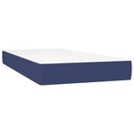 Casa si Gradina - Mobilier - Paturi si accesorii - Paturi - Pat box spring cu saltea, albastru, 120x190 cm, material textil - Infinity.ro