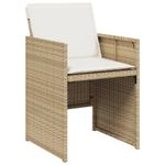 Casa si Gradina - Gradina si terasa - Mobilier exterior - Scaune si sezlonguri gradina - Scaune de gradina cu perne, 4 buc., bej, poliratan - Infinity.ro