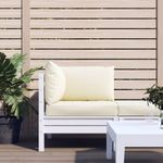 Casa si Gradina - Gradina si terasa - Mobilier exterior - Perne decorative exterior - Perne de canapea din paleti, 3 buc., alb crem, material textil - Infinity.ro