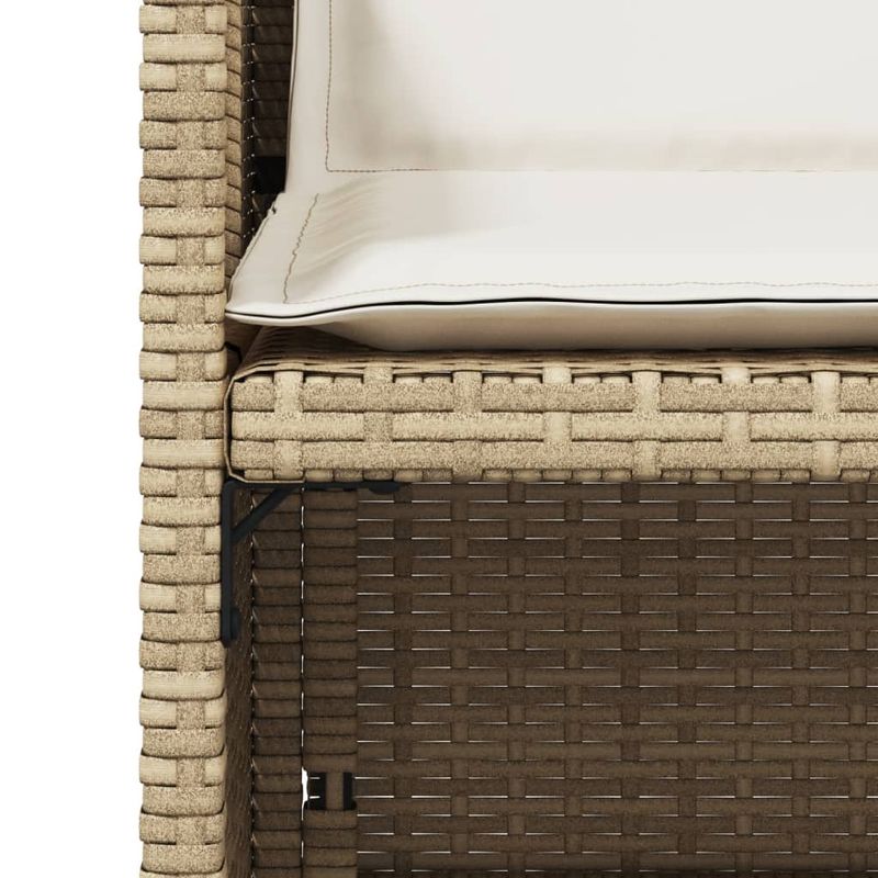 Casa si Gradina - Gradina si terasa - Mobilier exterior - Scaune si sezlonguri gradina - Scaune de gradina cu perne, 4 buc., bej, poliratan - Infinity.ro