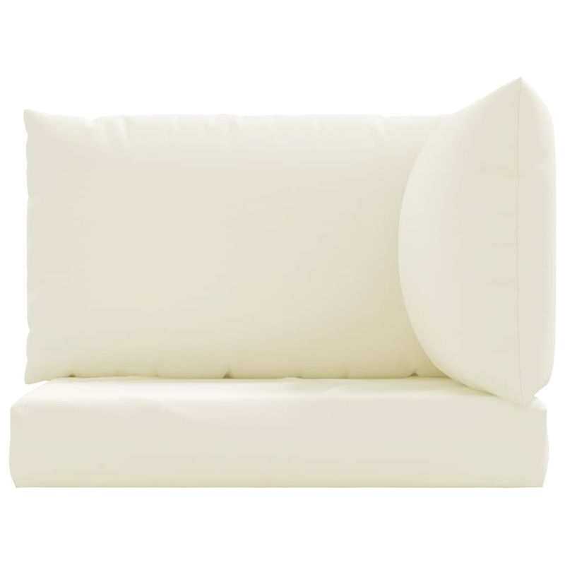 Casa si Gradina - Gradina si terasa - Mobilier exterior - Perne decorative exterior - Perne de canapea din paleti, 3 buc., alb crem, material textil - Infinity.ro
