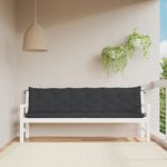 Casa si Gradina - Gradina si terasa - Mobilier exterior - Perne decorative exterior - Perne banca de gradina 2buc. ,negru, 200x50x7cm, tesatura oxford, mărime 200x50x7 cm - Infinity.ro
