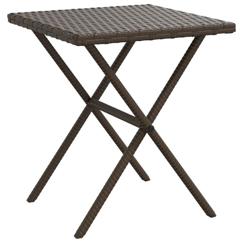 Casa si Gradina - Gradina si terasa - Mobilier exterior - Scaune si sezlonguri gradina - Sezlonguri de plaja cu masa, 2 buc., maro, poliratan - Infinity.ro