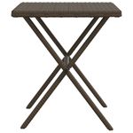 Casa si Gradina - Gradina si terasa - Mobilier exterior - Scaune si sezlonguri gradina - Sezlonguri de plaja cu masa, 2 buc., maro, poliratan - Infinity.ro