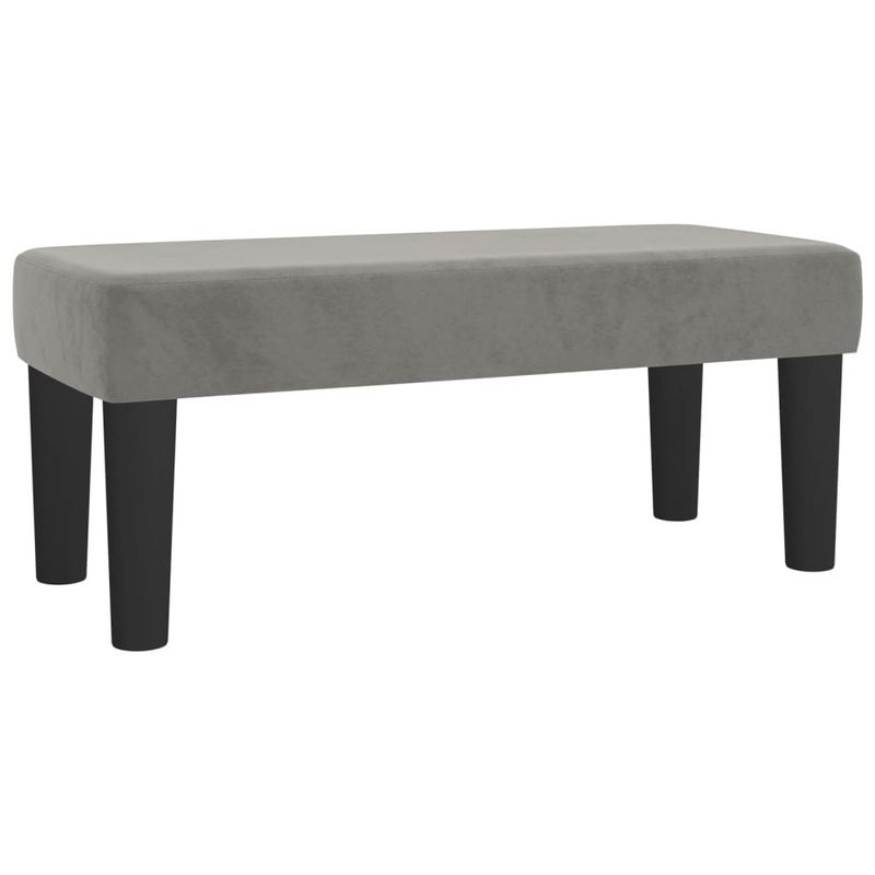 Casa si Gradina - Mobilier - Paturi si accesorii - Paturi - Pat box spring cu saltea, gri deschis, 120x190 cm, catifea - Infinity.ro