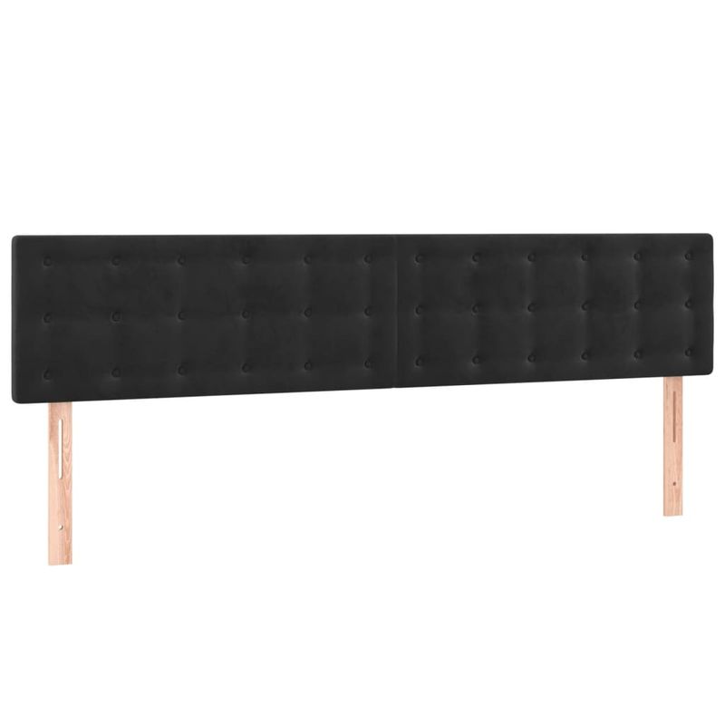 Casa si Gradina - Mobilier - Paturi si accesorii - Paturi - Cadru de pat cu tablie, negru, 120x190 cm, catifea - Infinity.ro