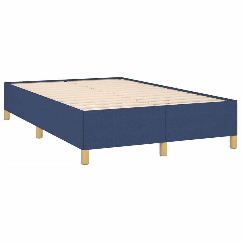 Casa si Gradina - Mobilier - Paturi si accesorii - Paturi - Pat box spring cu saltea, albastru, 120x190 cm, material textil - Infinity.ro