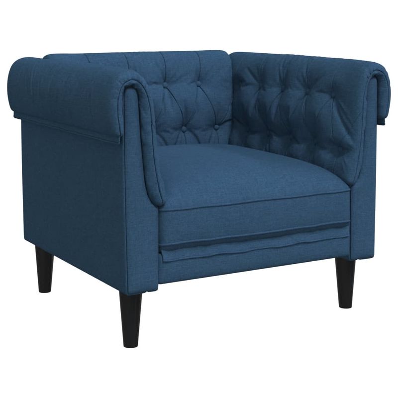 Casa si Gradina - Mobilier - Seturi de mobilier - Seturi living - Set canapele, 3 piese, albastru, material textil - Infinity.ro