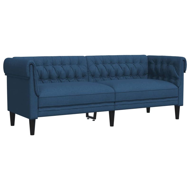 Casa si Gradina - Mobilier - Seturi de mobilier - Seturi living - Set canapele, 3 piese, albastru, material textil - Infinity.ro