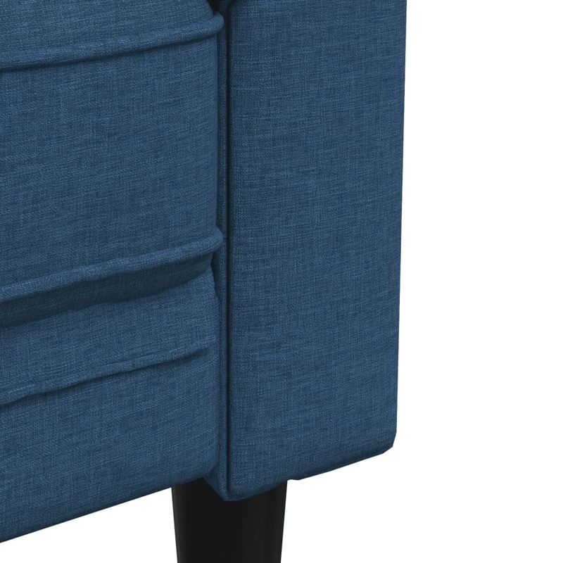 Casa si Gradina - Mobilier - Seturi de mobilier - Seturi living - Set canapele, 3 piese, albastru, material textil - Infinity.ro