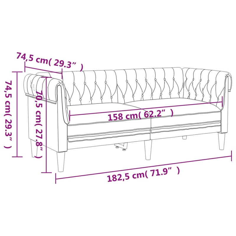Casa si Gradina - Mobilier - Seturi de mobilier - Seturi living - Set canapele, 3 piese, albastru, material textil - Infinity.ro
