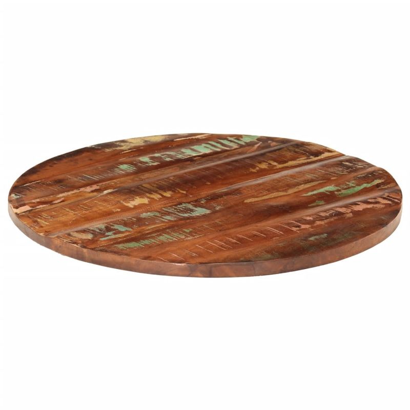 Casa si Gradina/Mobilier/Feronerie si accesorii mobila - Blat de masa rotund, Ø 70x3,8 cm, lemn masiv reciclat - Infinity.ro