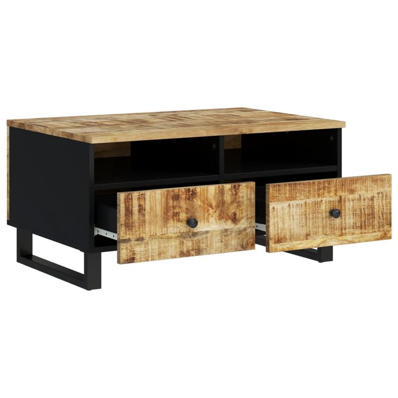 Casa si Gradina - Mobilier - Mese si birouri - Masute de cafea - Masuta de cafea, 80x54x40 cm, lemn masiv mango/lemn prelucrat, maro deschis - Infinity.ro