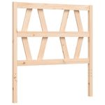 Casa si Gradina - Mobilier - Paturi si accesorii - Paturi - Cadru de pat cu tablie single mic, lemn masiv - Infinity.ro