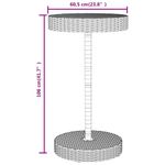 Casa si Gradina - Gradina si terasa - Mobilier exterior - Seturi mobila gradina - Set bar pentru gradina, 3 piese, negru, poliratan/lemn acacia - Infinity.ro