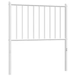 Casa si Gradina - Mobilier - Paturi si accesorii - Accesorii paturi - Tablie de pat metalica, alb, 75 cm - Infinity.ro