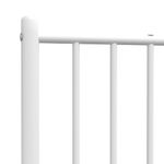 Casa si Gradina - Mobilier - Paturi si accesorii - Accesorii paturi - Tablie de pat metalica, alb, 75 cm - Infinity.ro