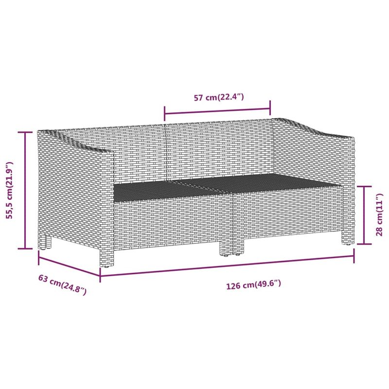 Casa si Gradina - Gradina si terasa - Mobilier exterior - Seturi mobila gradina - Set mobilier de gradina cu perne, 3 piese, gri, poliratan - Infinity.ro