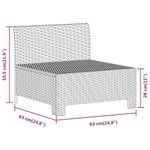 Casa si Gradina - Gradina si terasa - Mobilier exterior - Seturi mobila gradina - Set mobilier de gradina cu perne, 3 piese, gri, poliratan - Infinity.ro