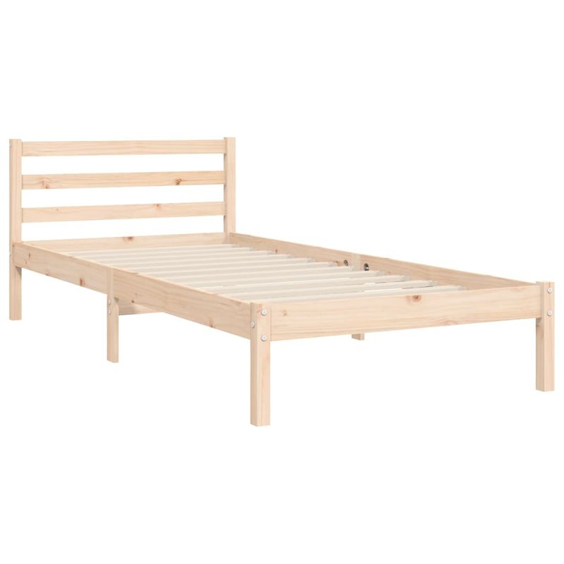 Casa si Gradina - Mobilier - Paturi si accesorii - Paturi - Cadru de pat cu tablie single mic, lemn masiv - Infinity.ro