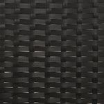 Casa si Gradina - Gradina si terasa - Mobilier exterior - Bancute de gradina - Banca de gradina cu 2 locuri, cu perne, negru, poliratan - Infinity.ro