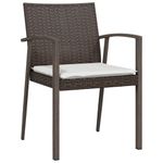 Casa si Gradina - Gradina si terasa - Mobilier exterior - Seturi mobila gradina - Set mobilier de gradina cu perne, 3 piese, poliratan si otel - Infinity.ro