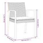 Casa si Gradina - Gradina si terasa - Mobilier exterior - Seturi mobila gradina - Set mobilier de gradina cu perne, 3 piese, poliratan si otel - Infinity.ro