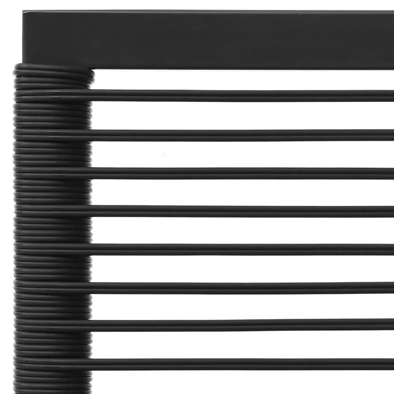 Casa si Gradina - Gradina si terasa - Mobilier exterior - Seturi mobila gradina - Set mobilier de gradina cu perne, 5 piese, negru/gri, poliratan, model colț + 2x mijloc + suport pentru picioare + masă - Infinity.ro