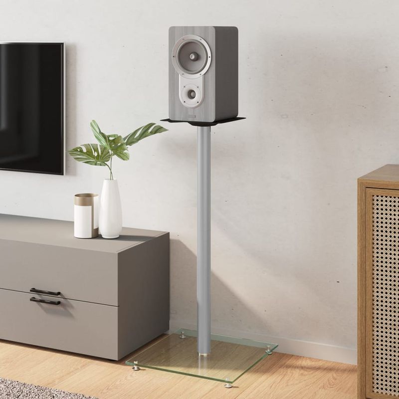 TV, Audio-Video si Foto - Audio profesionale - Stative - Suporturi difuzoare, sticla securizata, 1 stalp - Infinity.ro