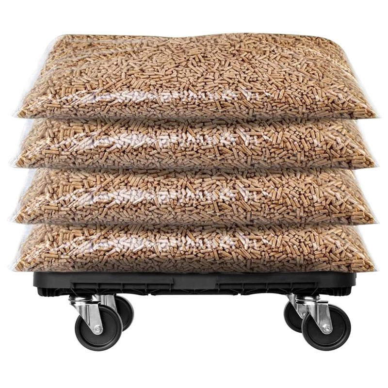 Casa si Gradina - Constructii - Depozitare, transport si protectie - Accesorii echipamente pentru transport si ridicat - Carucior de transport, negru, 300 kg, polipropilena - Infinity.ro