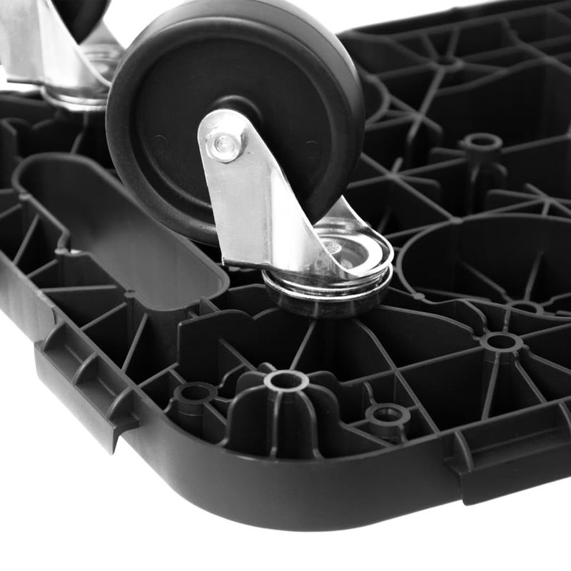 Casa si Gradina - Constructii - Depozitare, transport si protectie - Accesorii echipamente pentru transport si ridicat - Carucior de transport, negru, 300 kg, polipropilena - Infinity.ro