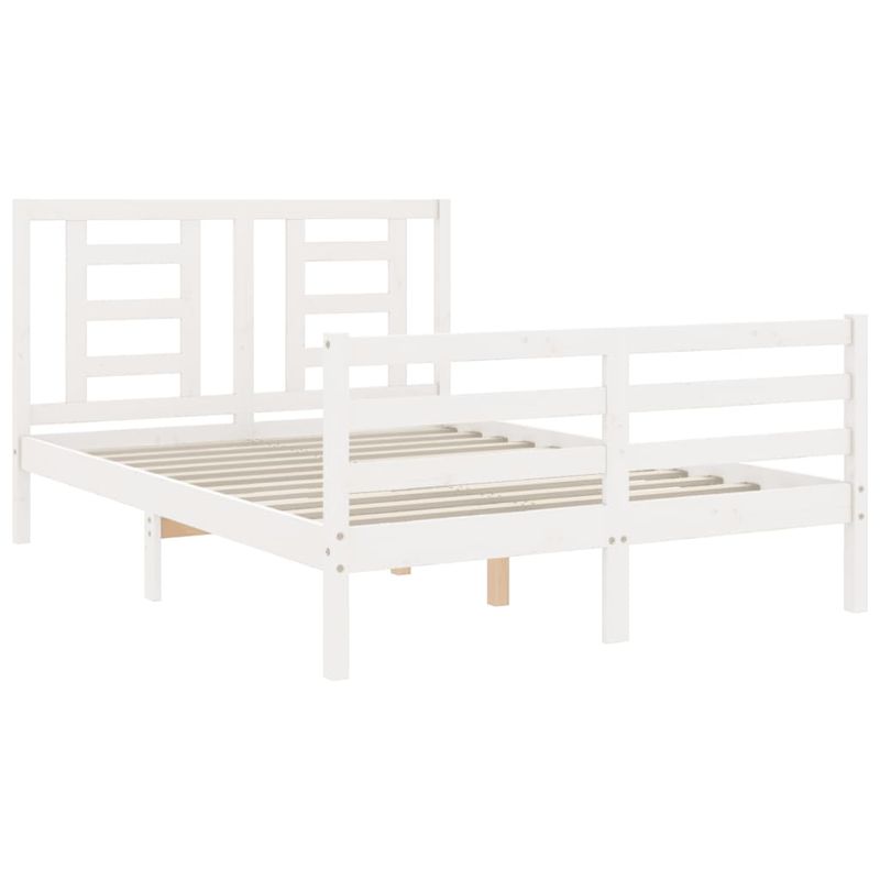 Casa si Gradina - Mobilier - Paturi si accesorii - Paturi - Cadru de pat cu tablie single mic, lemn masiv - Infinity.ro