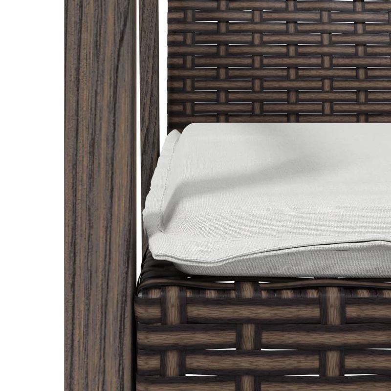 Casa si Gradina - Gradina si terasa - Mobilier exterior - Seturi mobila gradina - Set mobilier de gradina cu perne, 3 piese, poliratan si otel - Infinity.ro