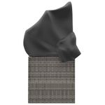 Casa si Gradina - Gradina si terasa - Mobilier exterior - Scaune si sezlonguri gradina - Pat sezlong de exterior cu acoperis si perne, gri, poliratan - Infinity.ro