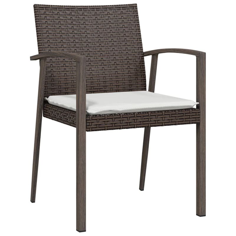 Casa si Gradina - Gradina si terasa - Mobilier exterior - Seturi mobila gradina - Set mobilier de gradina cu perne, 3 piese, poliratan si otel - Infinity.ro