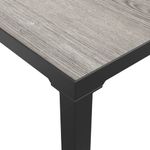 Casa si Gradina - Gradina si terasa - Mobilier exterior - Seturi mobila gradina - Set mobilier de gradina cu perne, 5 piese, negru/gri, poliratan, model colț + 2x mijloc + suport pentru picioare + masă - Infinity.ro
