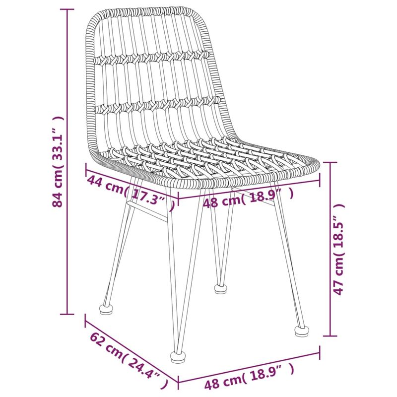 Casa si Gradina - Gradina si terasa - Mobilier exterior - Seturi mobila gradina - Set mobilier de gradina, 3 piese, poliratan - Infinity.ro