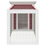 Petshop - Accesorii petshop - Culcusuri si custi - Custi interior si exterior - Cusca pentru iepuri cafeniu 100,5x54x55 cm lemn masiv de pin - Infinity.ro