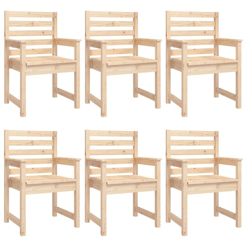 Casa si Gradina - Gradina si terasa - Mobilier exterior - Seturi mobila gradina - Set cu masa de gradina, 7 piese, lemn masiv de pin - Infinity.ro