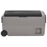 Sport si Outdoor - Camping - Bucatarie de camping - Cutii si genti frigorifice - Lada frigorifica cu roata si maner 50 L, negru si gri, PP & PE - Infinity.ro