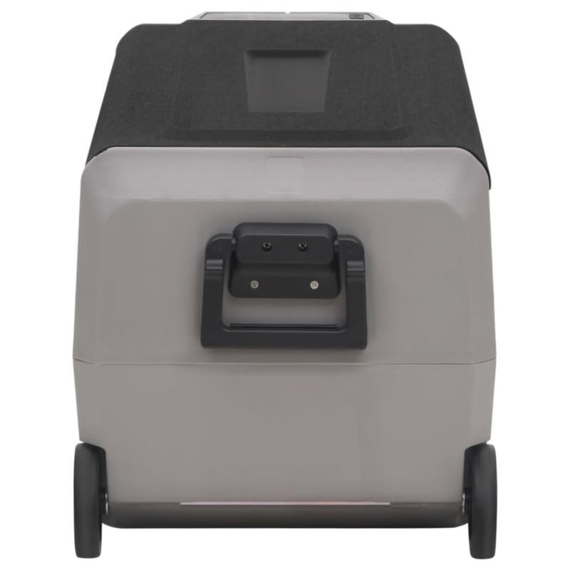 Sport si Outdoor - Camping - Bucatarie de camping - Cutii si genti frigorifice - Lada frigorifica cu roata si maner 50 L, negru si gri, PP & PE - Infinity.ro