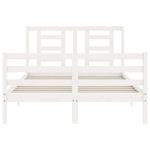 Casa si Gradina - Mobilier - Paturi si accesorii - Paturi - Cadru de pat cu tablie single mic, lemn masiv - Infinity.ro