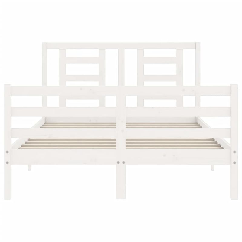 Casa si Gradina - Mobilier - Paturi si accesorii - Paturi - Cadru de pat cu tablie single mic, lemn masiv - Infinity.ro