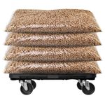 Casa si Gradina - Constructii - Depozitare, transport si protectie - Accesorii echipamente pentru transport si ridicat - Carucior de transport, negru, 300 kg, polipropilena - Infinity.ro