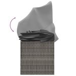Casa si Gradina - Gradina si terasa - Mobilier exterior - Scaune si sezlonguri gradina - Pat sezlong de exterior cu acoperis si perne, gri, poliratan - Infinity.ro