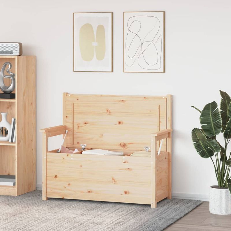 Casa si Gradina - Mobilier - Canapele si coltare - Banchete - Banca, 112,5x51,5x96,5 cm, lemn masiv de pin - Infinity.ro