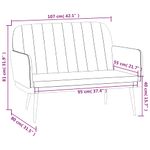 Casa si Gradina - Mobilier - Canapele si coltare - Banchete - Banca, cappuccino , 107x80x81 cm, piele ecologica - Infinity.ro