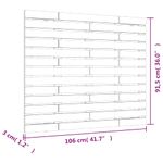 Casa si Gradina - Mobilier - Paturi si accesorii - Accesorii paturi - Tablie de pat pentru perete, maro miere, 106x3x91,5 cm lemn pin - Infinity.ro